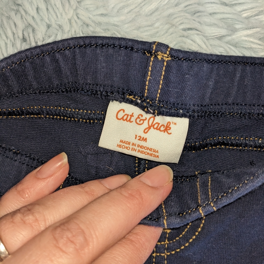Cat & Jack Dark Blue Jeans - Picture 5 of 7